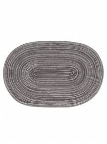 1 件/4 件/6 件 18 英寸 X12 英寸椭圆形编织餐垫，可洗防滑隔热桌垫，适用于家庭、餐桌、节日聚会