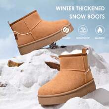 Ankle Boots For Women - Warm Boots Insole Women Boots - Anti-Slip Mini Platform Boots - Lightweight Winter Boots For Women - Snow Boots