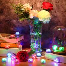 Battery Powered Small Led Lights, Mini LED Lights With Remote Control, 13 Colors And 4 Color Changing Modes Tea Lights For Wedding, Party, Christmas Decorations, Birthday Decorations, Halloween Decorations, Small Night Lights For Paper Lanterns Decor, Mini Pumpkin Lights For Inside Pumpkin