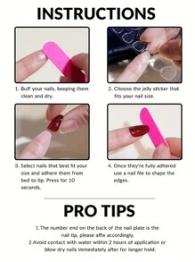 24Pcs Short Square Fake Nails, Cute Petal Decal Gradient Purple Wearable Artificial Nails Full Coverage Removable Manicure Set, Suitable For Ladies Party, Wedding & Daily Wear, European & American Valentine'S Day Press On Nails Nail Supplies Nails - Mauve Purple - View 7