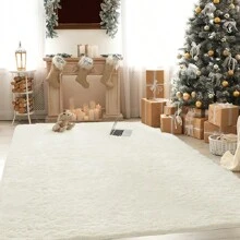 1pc Fluffy Area Rugs For Living Room, Shaggy Plush Rug For Bedroom, Soft Non Slip Floor Carpet For Bedside, New Year Chrismas Home Decor - Màu tím - Xem 3