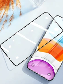 5pcs Full Coverage High Definition Anti-Scratch Anti-Dust Tempered Glass Screen Protector, Compatible With IPhone 16/16 Pro/16 Plus/16 Pro Max/15/14/13/12/11/XS/6/7/8 Plus/SE2/SE3 - Clear - View 9