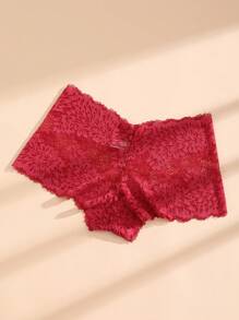 12 条装性感女士蕾丝内裤中腰无缝三角裤镂空舒适透气运动内衣内裤 - 彩色 - 查看 6