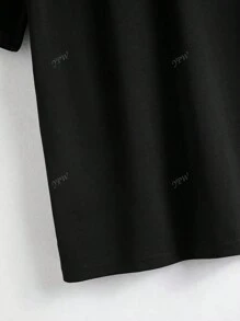 Easter Rabbit Print Elastic Short Sleeve T-Shirt