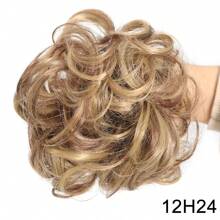 Synthetic Claw Clip Messy Hair Bun Hair Piece Wavy Curly Hair Bun Clip In Claw Chignon Ponytail Hairpieces Synthetic Tousled Updo Hair Extensions Scrunchie Hairpiece For Women