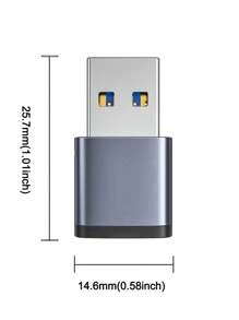 Essager 1 Set USB Type C OTG Adapter Type-C USB-C Male To USB 3.0 Female Converter Compatible With MACBOOK USBC OTG Connector - Multicolor - View 8