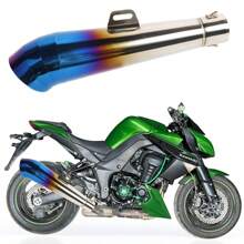 1pc Stainless Steel Universal Motorcycle Exhaust Pipe, 51mm Diameter, Suitable For Most Motorcycles, E.G. Kawasaki 250 300 Z300 And More