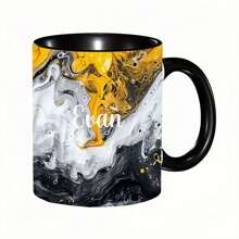 1pc Personalized Watercolor Black Marble Flow Name Ceramic Mug Black All-Wrapped Coffee Mug, Name Mug, Personalized Marble Mug, Custom Marble Mug, Marble Coffee Mug, Gift For Mom, Gift For Her,Multi-Functional, ,Ornamental,Reusable,Exquisite,Stylish,High-Quality,Colorful,Modern,Custom,Personalized,Unique,Ideal Gifts For Him,Ideal Gifts For Her,Boyfriend,Dad,Girlfriend,Mom,Family,Friends,Tea Room,Home,Garden,Office,For Anniversaries,For Valentine's Day,For Mother's Day,For Birthdays,For Father's Day,For Graduation,For Weddings,For Housewarming