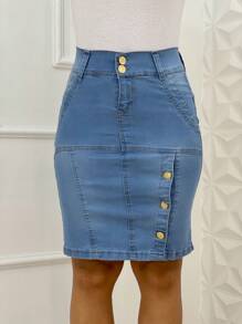 SAIA JEANS evangélica com lycra clara