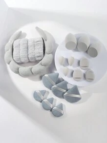 Set da 18 fasce per capelli attorcigliate, adatte per il lavaggio del viso, la pulizia del viso, l'applicazione del trucco, la rimozione del trucco, i viaggi, adatte per tutti i tipi di pelle, regali, viaggi, articoli economici, elementi essenziali per i viaggi - Multicolore - Visualizzare 11