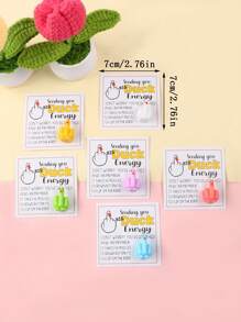 1pc Mini Middle Finger Duck Card Gift Christmas Halloween Decoration Handmade Gift Bag For Loved Ones And Friends
