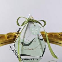 20PCS Polygon Box Paper Boxes Colorful Ribbon Card Party Birthday Anniversary Gift Wrapping Supplies Valentine's Day - Multicolor - View 4