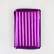 1 pièce Hommes En Aluminium Rigide Portefeuille À Coque Rigide Blocage Couleur Unie Protecteur De Carte Porte-Cartes Porte-Cartes Portefeuille Porte-Cartes De Visite Porte-Cartes De Crédit Porte-Cartes Femmes Pour Hommes Mini Portefeuille Porte-Cartes Portefeuille Rfid - Multicolore - Voir 20