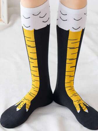 1双男士鸡爪印花船袜，简约实用，多用途，舒适保暖