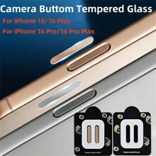 CSDZ Camera Button Sticker Compatible With Iphone 16 Pro Max Tempered Glass Side Button Protection Film Compatible With Iphone 16Plus 16+ 16 Pro Glass - Multicolor - View 2