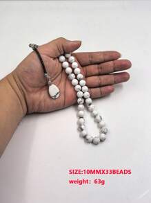 Gift Tasbih Natural HOLOLITE STONE Turquoises Misbaha Isalmic 33 Prayer Beads Arabic Fashion Accessories