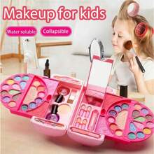 Make-up voor kinderen - Speelgoed voor kindercosmetica - Gesimuleerde make-upspellen - Doe alsof je met speelgoed speelt - Verjaardagscadeaus voor meisjes - Kerstmis - Halloween-gezichtskleuren, graffiti-rekwisieten - lippenstift - oogschaduw - nagellakset - interactief speelgoed - rekwisieten voor podiumoptredens