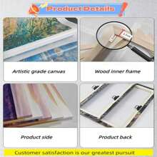 Set Of 3 Nature Art Wall Decor Boho Paintings, Neutral Mountain Wall Art Decor Forest Canvas Wall Art Poster Landscape Wall Art Artwork Modern Pictures Abstract Painting Watercolor Prints For Living Room Bedroom, Bedroom Aesthetic Pictures Wall Decor Over Bed Calming Wall Art Minimalist Forest Painting Art Canvas  Framed Wall Prints For Living Room(Grey)