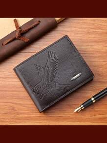 1 chiếc ví gấp đôi ngắn bằng da PU thời trang cổ điển có khóa kéo chéo viền, ví đựng thẻ, phong cách đa chức năng, thích hợp cho công việc, thường ngày, du lịch, mùa xuân, mùa hè, ngày lễ, Tết Nguyên đán, quà tặng ngày lễ tình nhân - cái ví - Xem 2