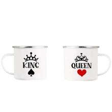 1 pièce Tasse de 11oz, tasse à lait, tasse à café avec l'impression "Monsieur/Madame toujours correctement". Spécialement préparée pour les couples, cadeau de la Saint-Valentin, cadeau de Noël, convient pour le bureau, le fitness, les loisirs à la maison - Multicolore - Voir 4