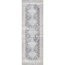 Phantoscope Hallway Runner Rug - Long Rug Runner Boho Washable Non-Slip Carpet For Kitchen Entryway Laundry Bedroom, Ultra-Thin Runners Vintage Distressed Accent Rug, Dusty Blue/Multi - Xanh bụi/Nhiều màu - Xem 4