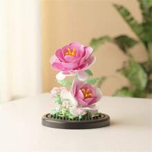 Eine Vielzahl von ABS Desktop Blumen Dekorationen Modell Bausätze, DIY Topfpflanzen, Geschenke für Freunde, Bildungsbausteine. Geschenke zum Schulbeginn, Eltern-Kind-Interaktion, Bürozeit. Geeignet für Tisch-, Raum- und Fensterbankdekoration, etc. Halloween/Weihnachten, stressabbauendes Spielzeug