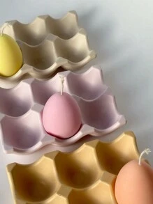 1PC Khuôn silicon dạng lưới đựng trứng DIY Khuôn thạch cao trang trí nhà cửa Đồ trang trí sáng tạo Khuôn nhựa Epoxy - trắng - Xem 9