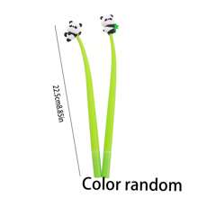 可爱熊猫摇摇圆珠笔，创意文具礼物，软凝胶墨水笔，高品质办公/学生签名笔，返校 - 彩色 - 查看 6