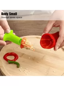 2pcs/Set, Pepper Corer, Pepper Seed Remover, Plastic Chili Corer Remover, Household Pepper Seed Remover, Multifunctional Kitchen Jalapeno Seed Remover, Kitchen Tools - Multicolor - View 7