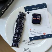 41毫米/40毫米/38毫米发圈式表带，女士休闲时尚表带，兼容多种表带，简约奢华，圣诞礼物送给女儿，返校季智能手表替换表带，节日必备 - 彩色 - 查看 23