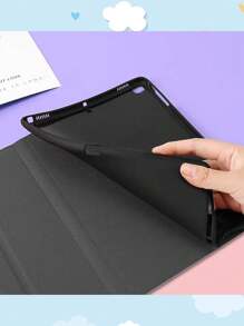 1pc Peach Orange Design IPAD Tablet Case Cute Protective Cover Compatible With IPAD MINI123456/56789th/ IPAD AIR/ PRO /SERIES - Pink - View 4