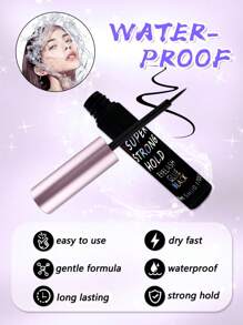 1支5毫升（0.17盎司）黑色睫毛胶，超强粘合剂，24小时持久，防水，不含乳胶，最佳睫毛胶，适用于睫毛嫁接，5毫升（0.17盎司），完美拉长并增强您的睫毛。 - 黑色 - 查看 6