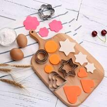 12pcs/3pcs Biscuit Cutter, Biscuit Cutting Mold Set, Cookie Biscuit Mold, Mousse Ring Cutting Mold Baking Tool, Baking Tool Set, Star, Round, Heart-Shaped And Flower-Shaped Mold, Reusable Kitchen Baking Tool, - Multicolor - View 8