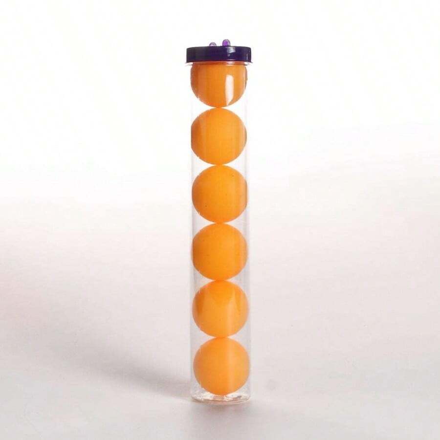 6-Pack Ping Pong Balls In Tubes PVC ABS Training Ping Pong Balls Yellow Ping Pong Balls - Yellow - View 1