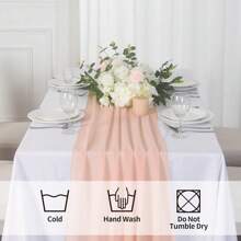 1 pieza Mantel de gasa transparente, mantel vaporoso, mantel romántico para decoración de mesa de boda