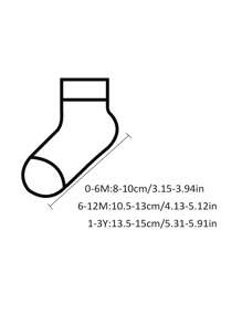 5 Pairs Baby Boy& Girl Socks Cute Cartoon Pattern & Solid Color Socks All Seasons Comfortable And Soft Infant Socks