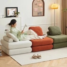 Folding Sofa Bed, Floor Sofa Couch, Convertible Sofa Bed With High Density Foam, Foldable Floor Couch Bed For Living Room, Guest Room, Bedroom - Multicolor - View 4