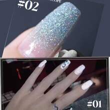 15ML Nagellack mit zerplatztem Blitz-Diamanten-Effekt, Neu zu Weihnachten, Halloween, Nachtclub, Internet-Star . Populär für Nagel-Bungee, reflektierend, funkelnder Glitzer, phototherapeutischer Glitzer, Pailletten-Nagellack, Laser Kaleidoskop Kleber für den Nagelsalon Gebrauch