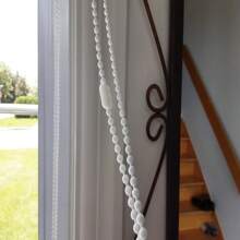 10 Meters Roller Blind Chain With 10 Connectors, Bead Chain Cord, Vertical Venetian Roller Blind Cord, Replacement Parts, Repair Accessories (White)