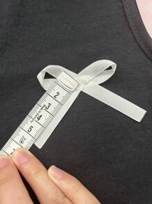 夏季少女可爱蝴蝶结梭织布连衣裙 - 黑色 - 查看 10