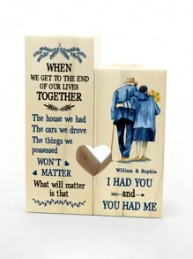 Portavelas personalizado, regalo para mi esposa/esposo, portavelas de madera personalizado con nombre grabado, regalo de boda