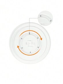 Set de 6 piezas Plataforma giratoria de plástico para tartas, mesa rotatoria de plástico para decorar cremas, pastas y masa, herramientas DIY para hornear