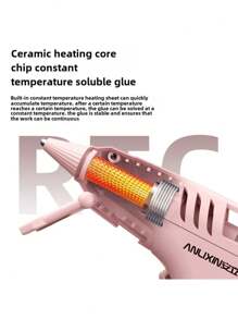 Una pistola de pegamento eléctrica muy conveniente y que no necesita enchufarse, pistola de pegamento inalámbrica con carga USB, con 10 barras de pegamento, adecuada para manualidades DIY, reparación de arte y hogar