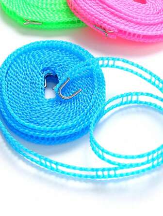 1pc Wind-Resistant Anti-Slip Retractable Clothesline, Easy To Use And Carry, Suitable For Indoor And Outdoor,Spring,Minimalist,Summer Tops