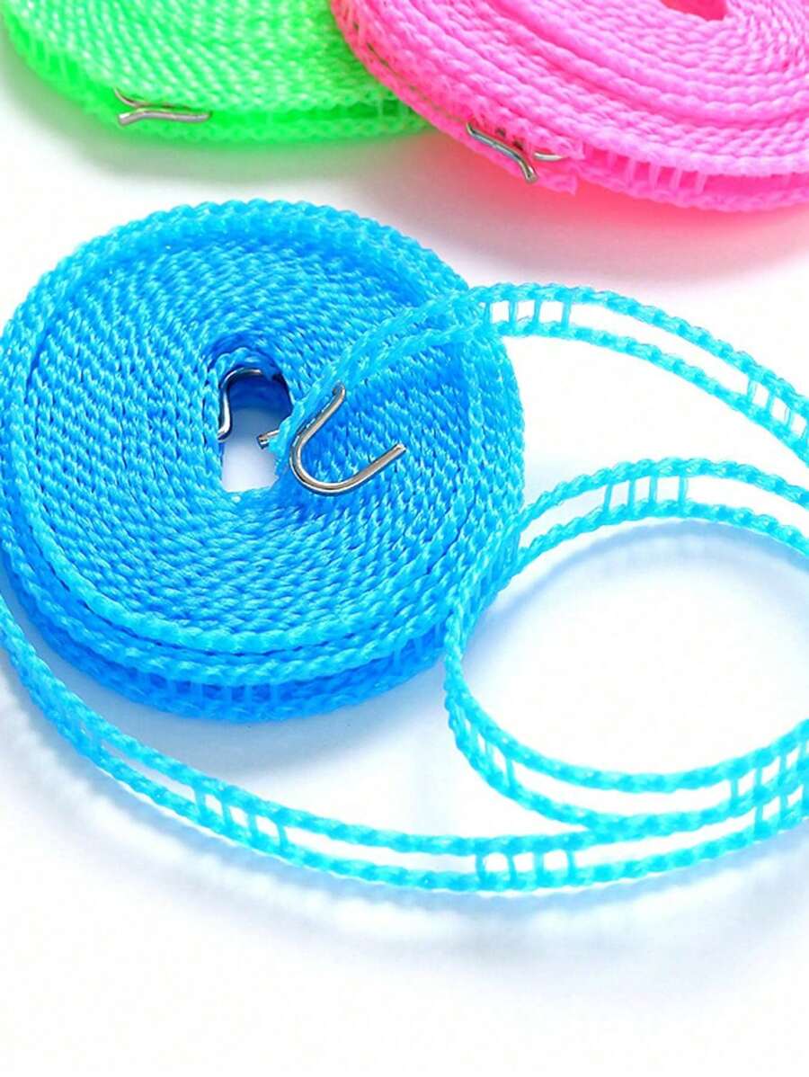 1pc Wind-Resistant Anti-Slip Retractable Clothesline, Easy To Use And Carry, Suitable For Indoor And Outdoor,Spring,Minimalist,Summer Tops - Multicolor - View 1