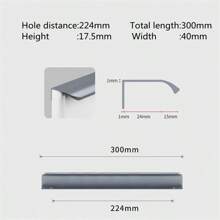 1 Stück Aluminium-Legierung unsichtbare Möbelgriffe seitliche Montage ohne Bohren für Kleiderschrank Schrank Schubladen Knöpfe Möbelbeschlag