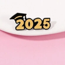 1 pieza Broche de gorro de graduación de doctorado 2025, insignia conmemorativa de estudiante de máxima calificación en exámenes