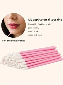 Kit de Pincel, Kit de Suprimentos para Alongamento de Cílios, Espirais Descartáveis para Cílios, Pincéis, Escova de Micros, Pincel de Rímel, Pincéis de Lábios 100/300/450 peças