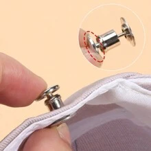 5/10 对锌合金裤腿下摆夹，裤腿固定扣，无需缝纫吊带扣，可调节腿带闭合学校 - 彩色 - 查看 12