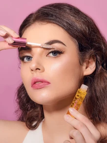 ULTRAMO Set suero crecimiento de pestañas y rimel,fórmula suave para una hidratación profunda,efecto voluminizador y rizador,gran poder de fijación,gel de máscara de pestañas y cejas